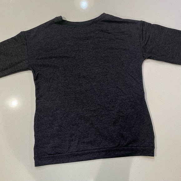 TeCrew Grey 🧡Good Vibes🧡 Ladies Large (L) sweatshirt w/ Pockets - Picture 5 of 5